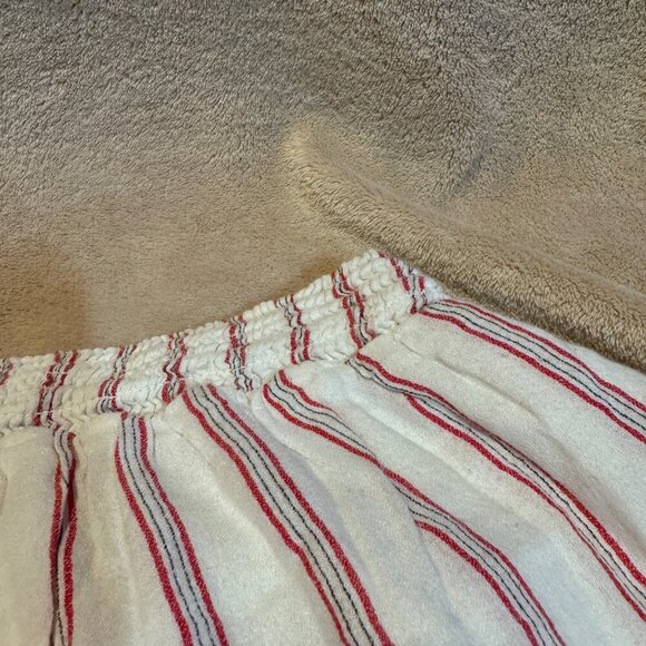 American eagle striped ruffled tube top cropped red white size XL - Picture 3 of 10